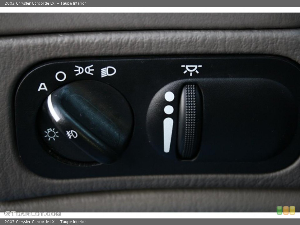Taupe Interior Controls for the 2003 Chrysler Concorde LXi #42609324
