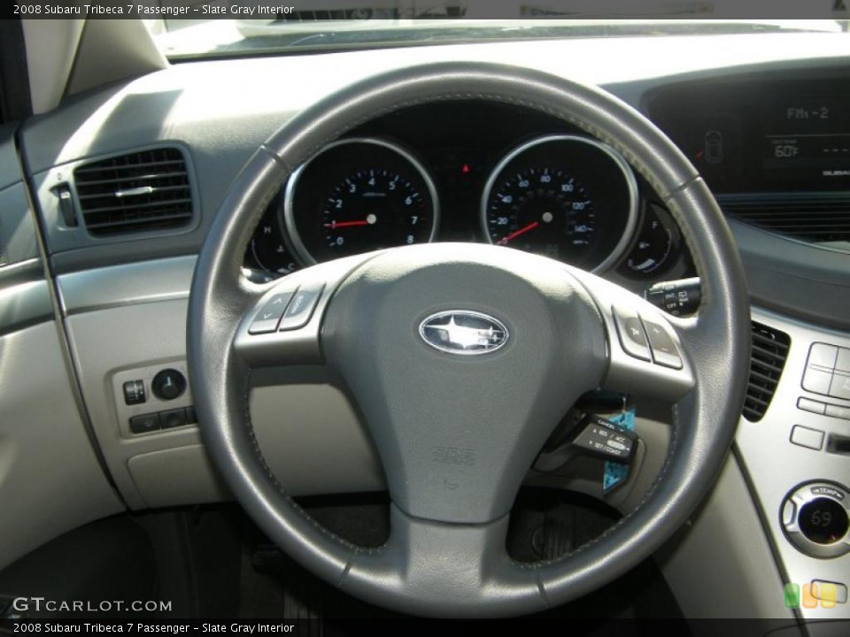 Slate Gray Interior Steering Wheel for the 2008 Subaru Tribeca 7 Passenger #42609688