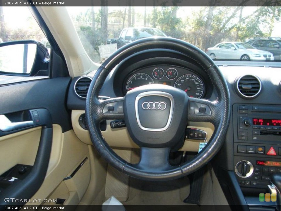 Beige Interior Steering Wheel for the 2007 Audi A3 2.0T #42610644