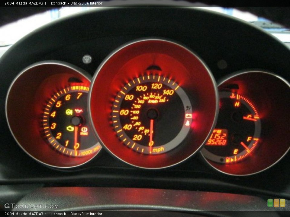 Black/Blue Interior Gauges for the 2004 Mazda MAZDA3 s Hatchback #42612738