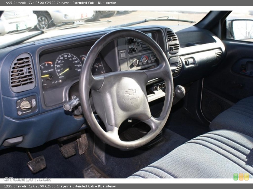 Blue Interior Dashboard for the 1995 Chevrolet C/K 2500 C2500 Cheyenne Extended Cab #42612932