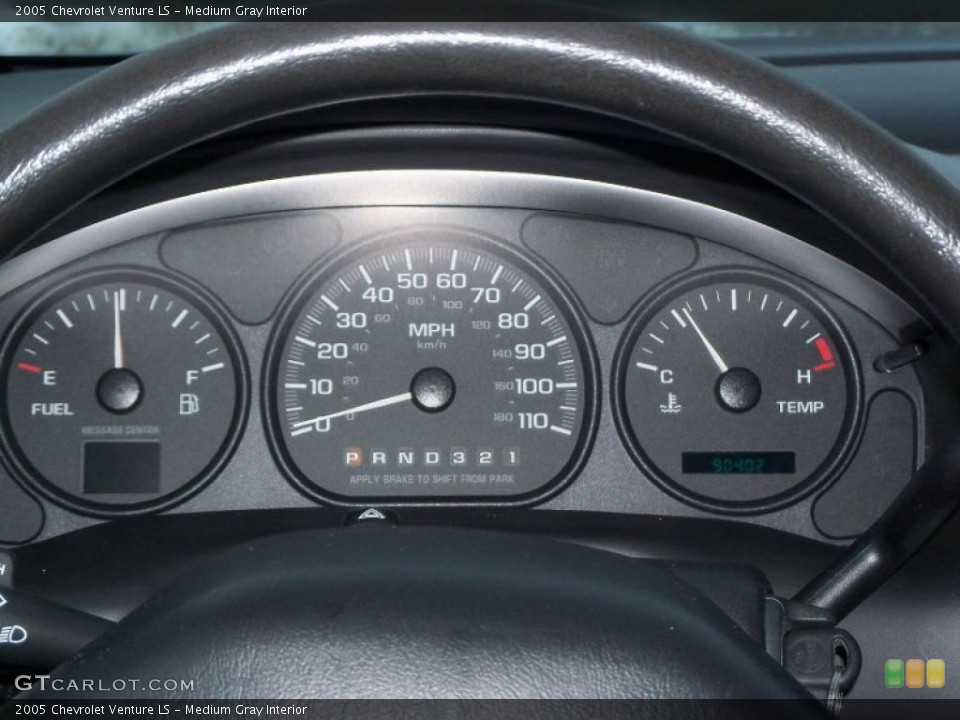 Medium Gray Interior Gauges for the 2005 Chevrolet Venture LS #42615920