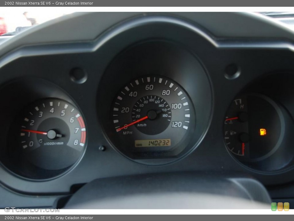 Gray Celadon Interior Gauges for the 2002 Nissan Xterra SE V6 #42622664