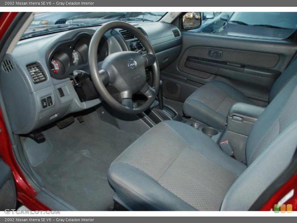 Gray Celadon Interior Prime Interior for the 2002 Nissan Xterra SE V6 #42622724