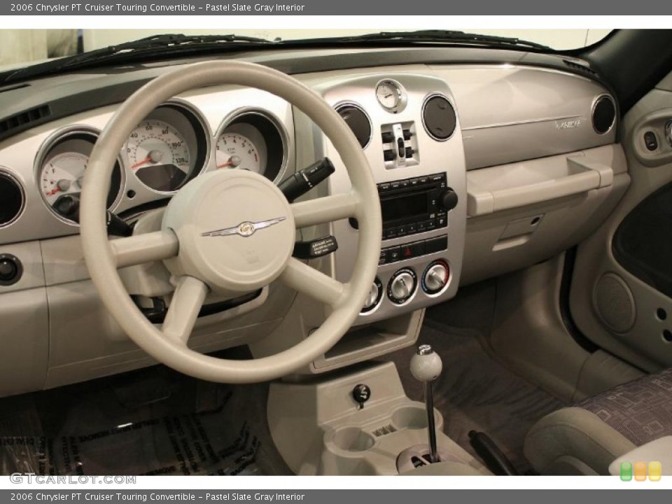 Pastel Slate Gray Interior Dashboard for the 2006 Chrysler PT Cruiser Touring Convertible #42624892