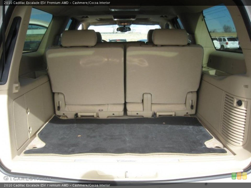 Cashmere/Cocoa Interior Trunk for the 2010 Cadillac Escalade ESV Premium AWD #42626304