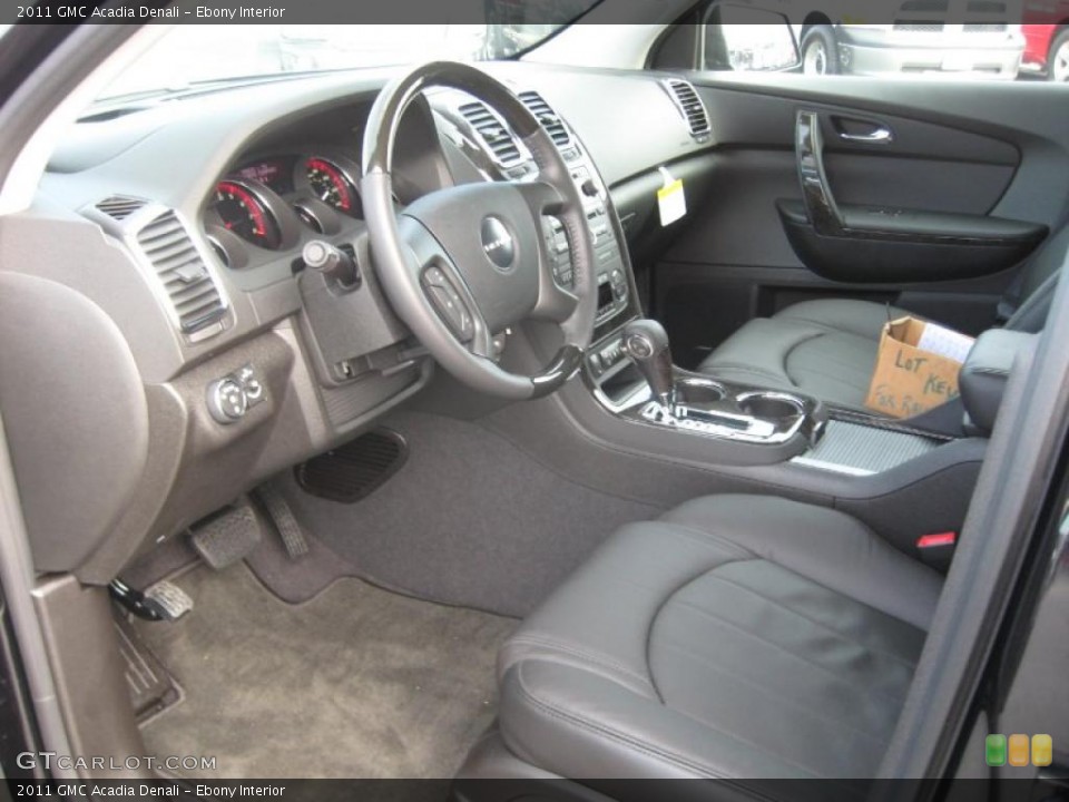 Ebony Interior Photo for the 2011 GMC Acadia Denali #42629848