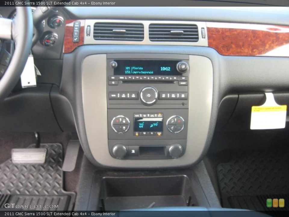 Ebony Interior Controls for the 2011 GMC Sierra 1500 SLT Extended Cab 4x4 #42630440