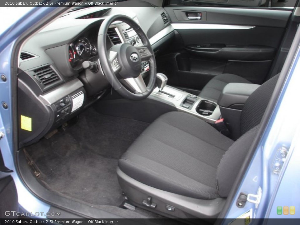 Off Black Interior Photo for the 2010 Subaru Outback 2.5i Premium Wagon #42630564