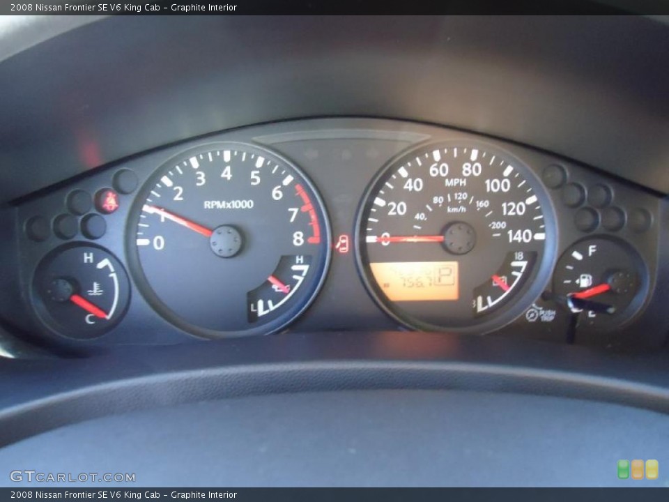 Graphite Interior Gauges for the 2008 Nissan Frontier SE V6 King Cab #42632492