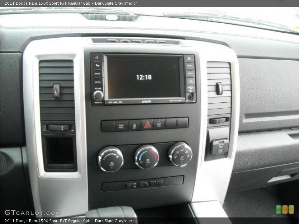 Dark Slate Gray Interior Controls for the 2011 Dodge Ram 1500 Sport R/T Regular Cab #42634720