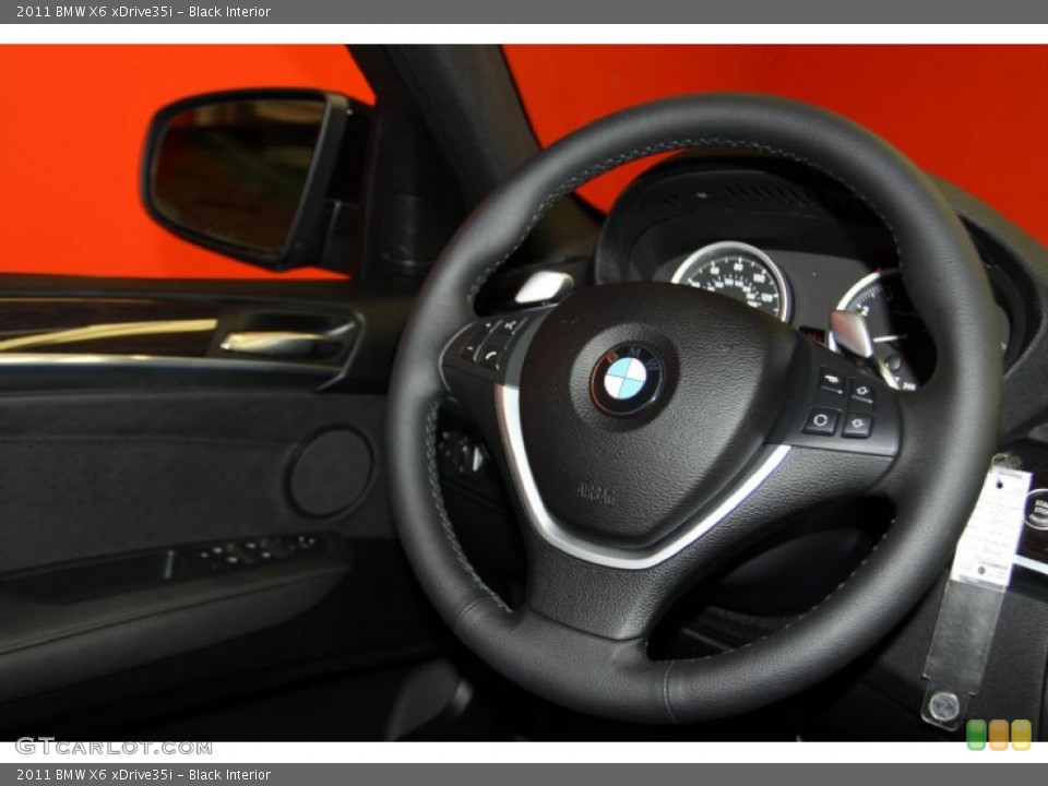 Black Interior Steering Wheel for the 2011 BMW X6 xDrive35i #42636540