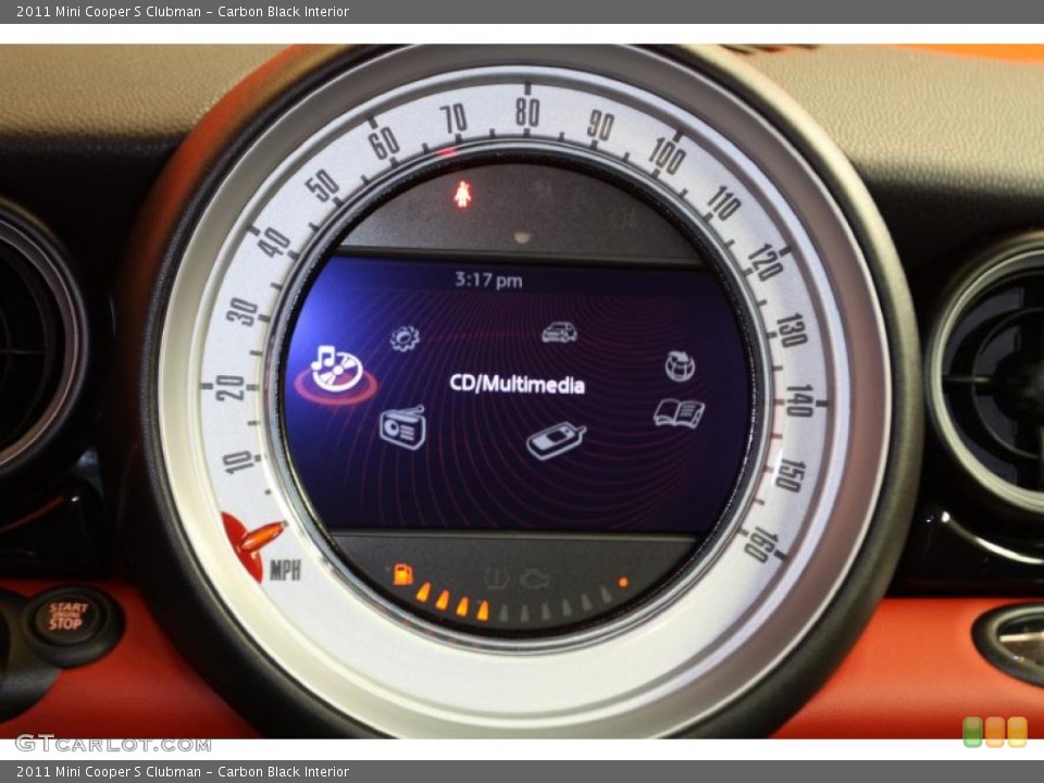 Carbon Black Interior Gauges for the 2011 Mini Cooper S Clubman #42637316