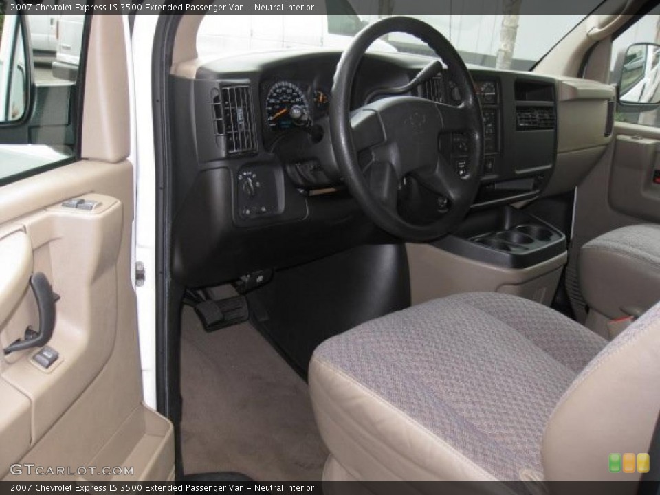 Neutral Interior Prime Interior for the 2007 Chevrolet Express LS 3500 Extended Passenger Van #42637868