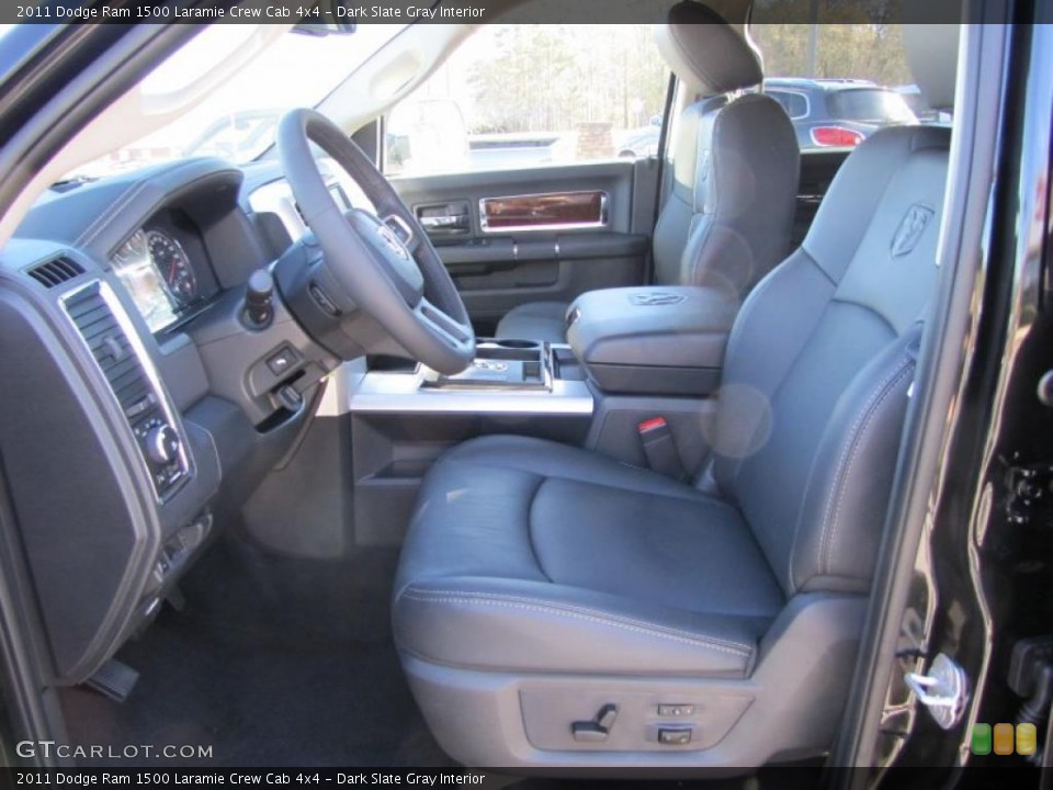 Dark Slate Gray Interior Photo for the 2011 Dodge Ram 1500 Laramie Crew Cab 4x4 #42640992