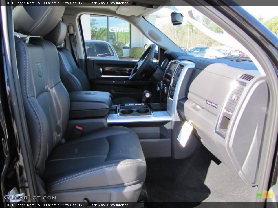 Dark Slate Gray Interior Photo for the 2011 Dodge Ram 1500 Laramie Crew Cab 4x4 #42641044