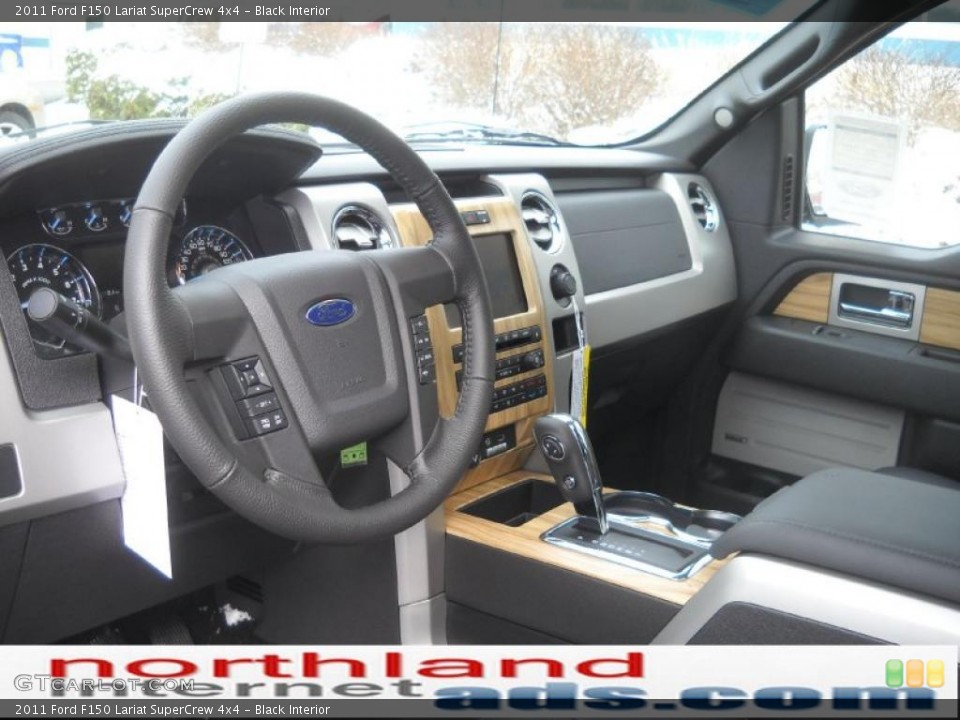 Black Interior Dashboard for the 2011 Ford F150 Lariat SuperCrew 4x4 #42641372