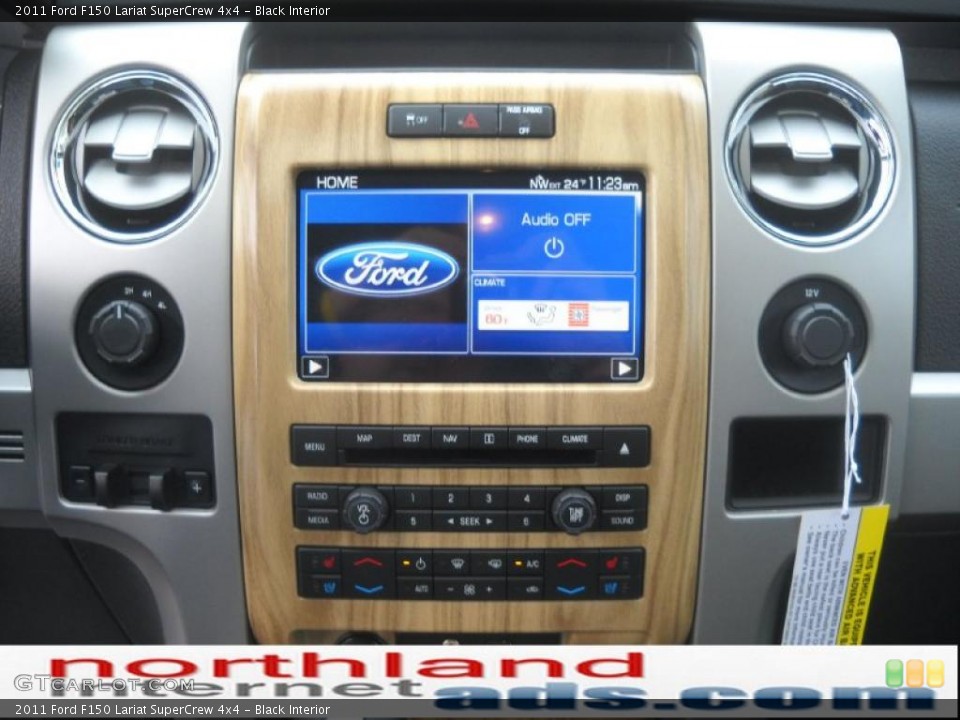 Black Interior Navigation for the 2011 Ford F150 Lariat SuperCrew 4x4 #42641476