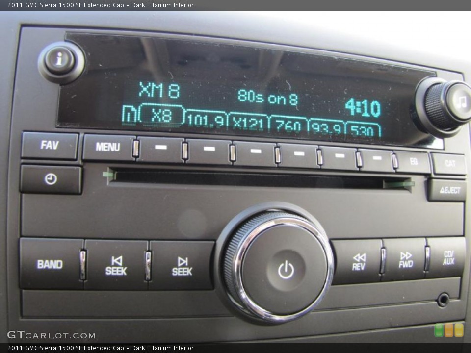 Dark Titanium Interior Controls for the 2011 GMC Sierra 1500 SL Extended Cab #42641484