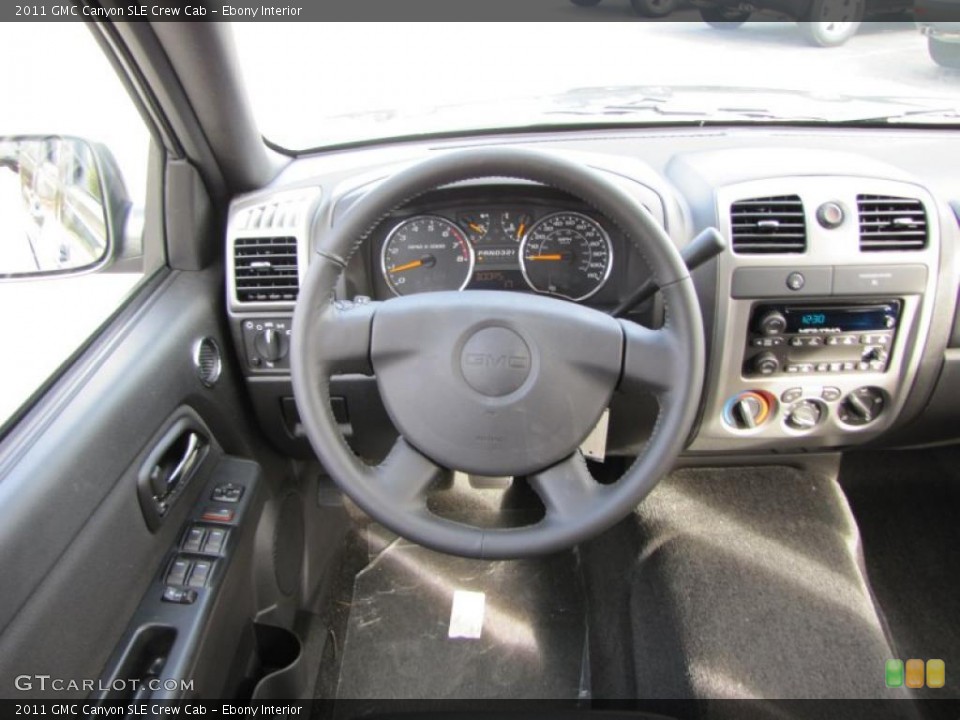 Ebony Interior Dashboard for the 2011 GMC Canyon SLE Crew Cab #42642468