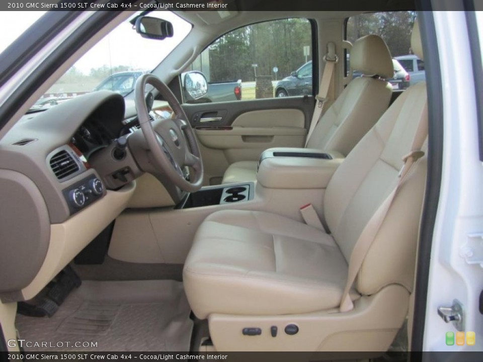 Cocoa/Light Cashmere Interior Photo for the 2010 GMC Sierra 1500 SLT Crew Cab 4x4 #42643396