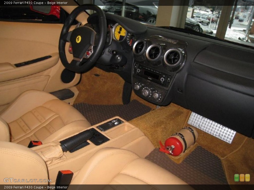 Beige Interior Dashboard for the 2009 Ferrari F430 Coupe #42643544