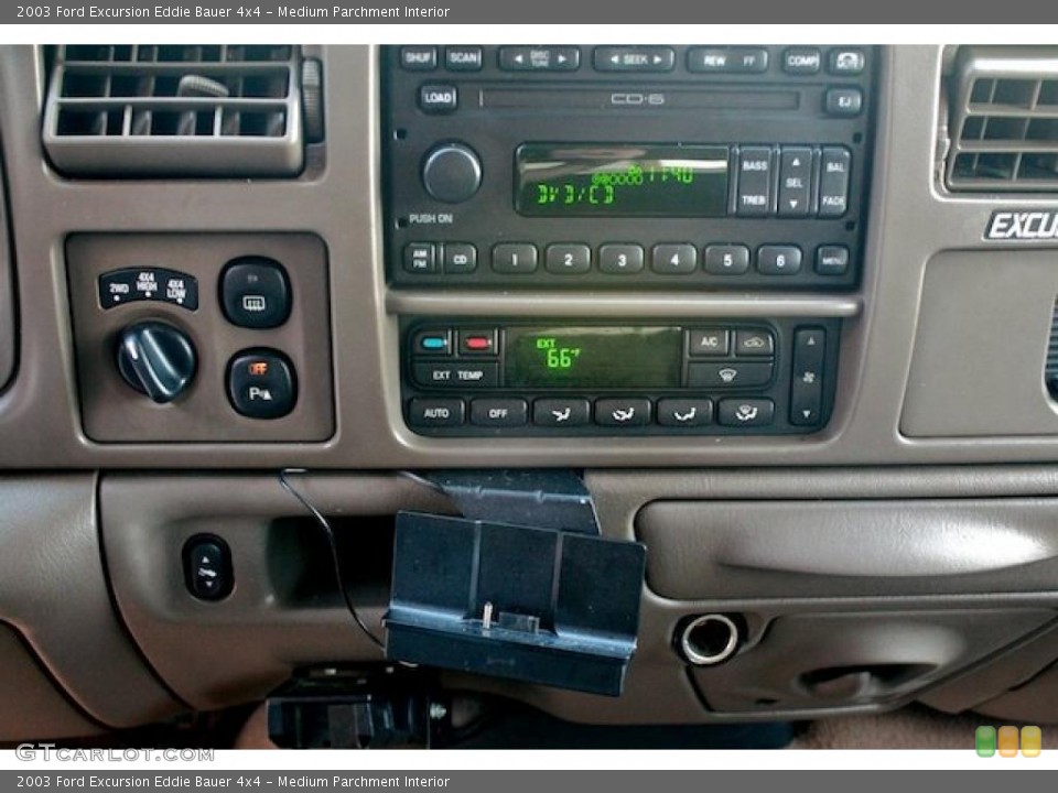 Medium Parchment Interior Controls for the 2003 Ford Excursion Eddie Bauer 4x4 #42647120