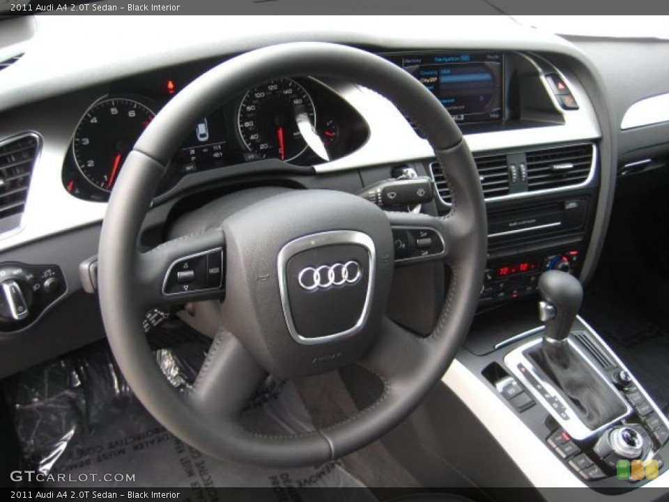 Black Interior Steering Wheel for the 2011 Audi A4 2.0T Sedan #42647720