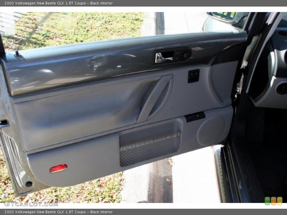 Black Interior Door Panel for the 2003 Volkswagen New Beetle GLX 1.8T Coupe #42647976