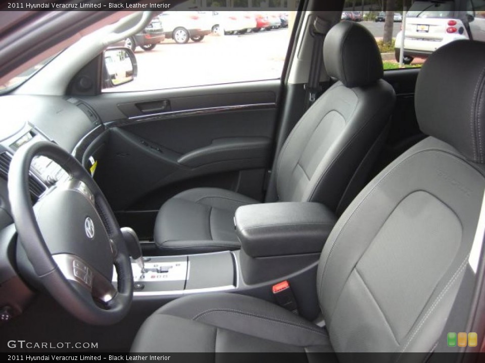 Black Leather 2011 Hyundai Veracruz Interiors