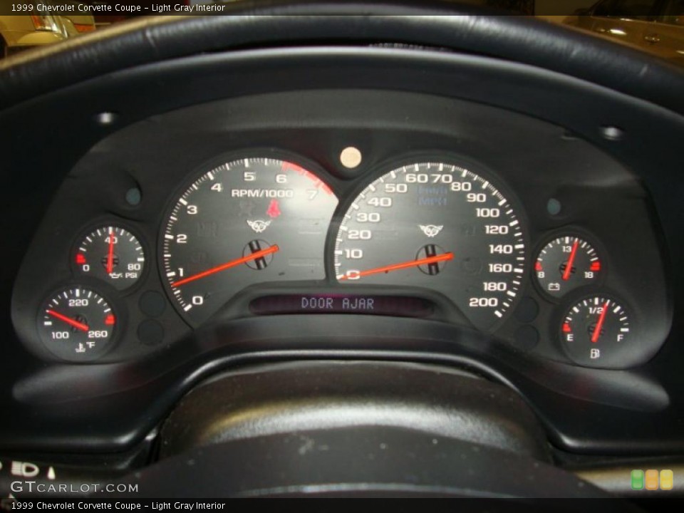 Light Gray Interior Gauges for the 1999 Chevrolet Corvette Coupe #42652184