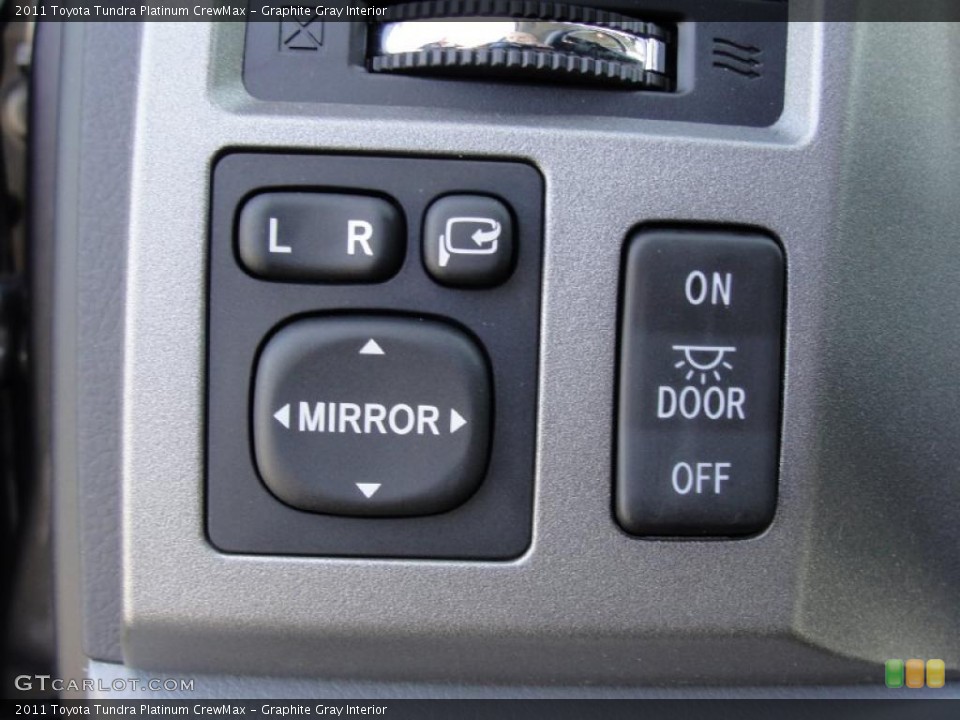 Graphite Gray Interior Controls for the 2011 Toyota Tundra Platinum CrewMax #42660232