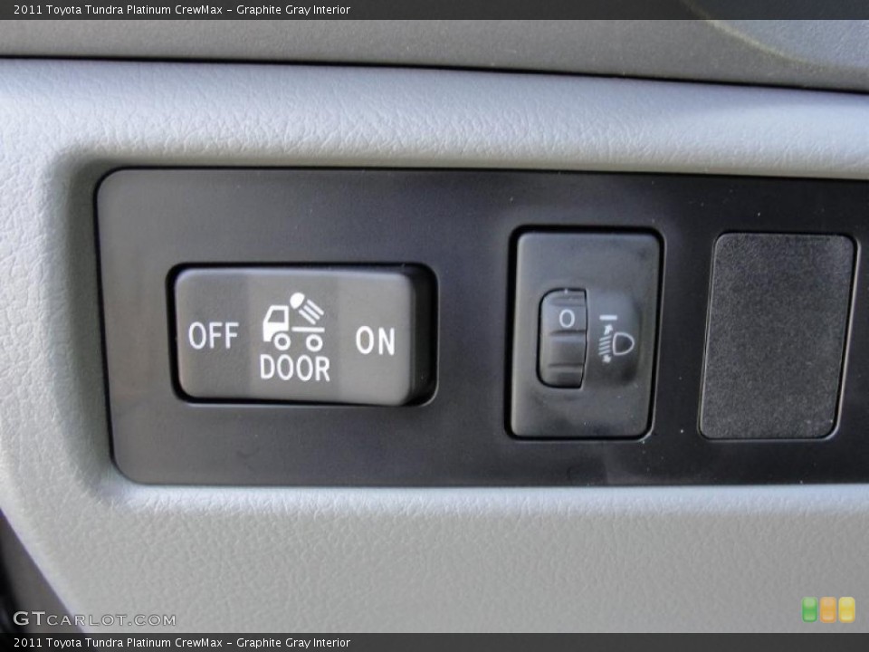 Graphite Gray Interior Controls for the 2011 Toyota Tundra Platinum CrewMax #42660248