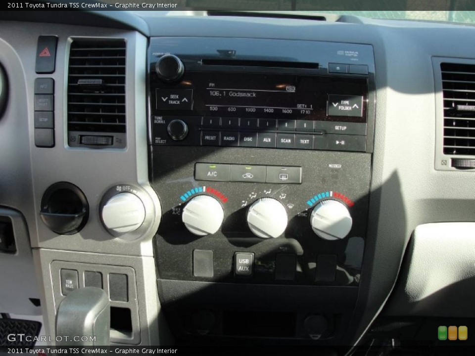 Graphite Gray Interior Controls for the 2011 Toyota Tundra TSS CrewMax #42661727