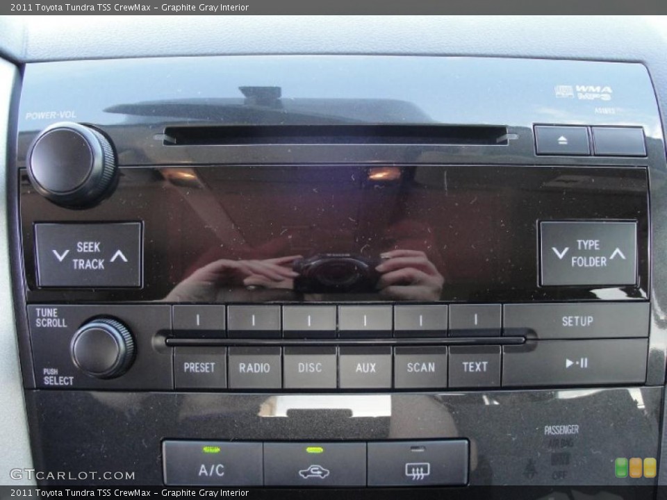 Graphite Gray Interior Controls for the 2011 Toyota Tundra TSS CrewMax #42661751