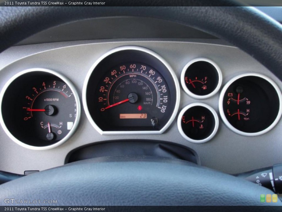 Graphite Gray Interior Gauges for the 2011 Toyota Tundra TSS CrewMax #42661854
