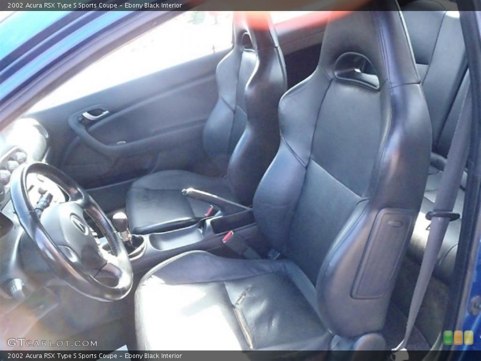 Ebony Black Interior Photo for the 2002 Acura RSX Type S Sports Coupe #42661994