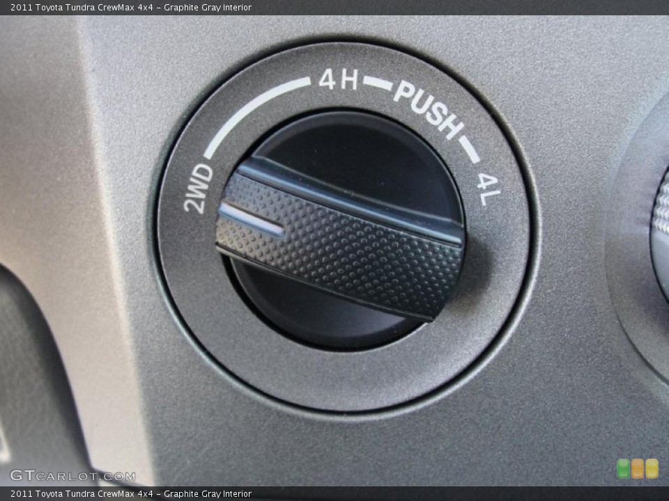 Graphite Gray Interior Controls for the 2011 Toyota Tundra CrewMax 4x4 #42662351