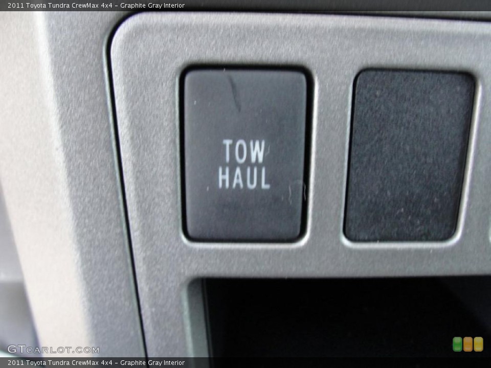Graphite Gray Interior Controls for the 2011 Toyota Tundra CrewMax 4x4 #42662376