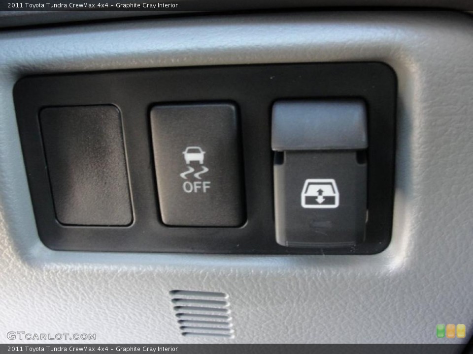 Graphite Gray Interior Controls for the 2011 Toyota Tundra CrewMax 4x4 #42662408
