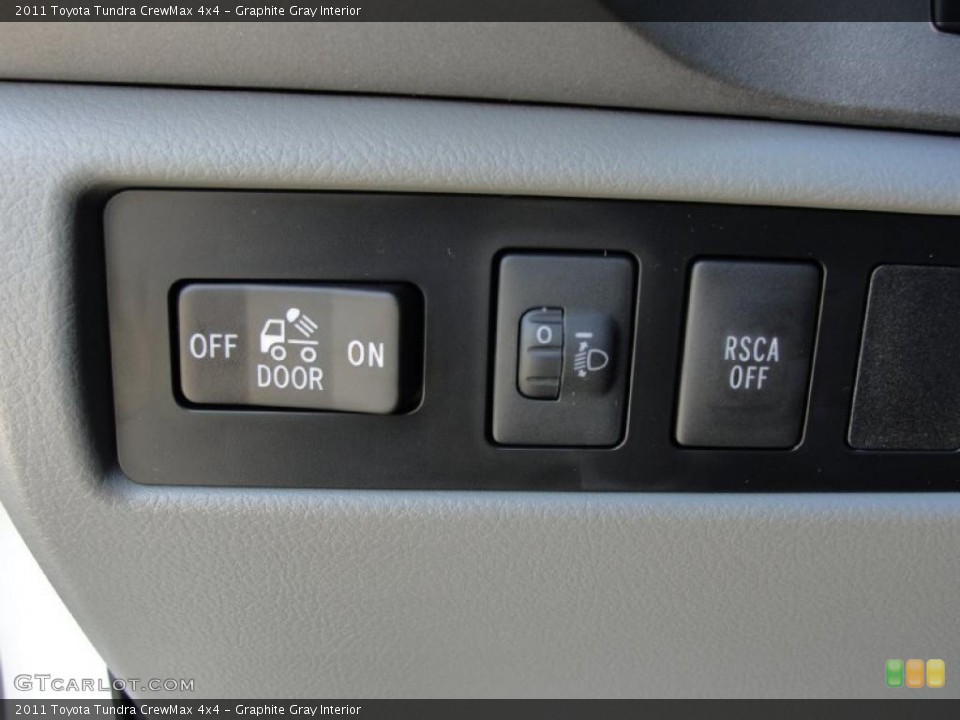 Graphite Gray Interior Controls for the 2011 Toyota Tundra CrewMax 4x4 #42662482