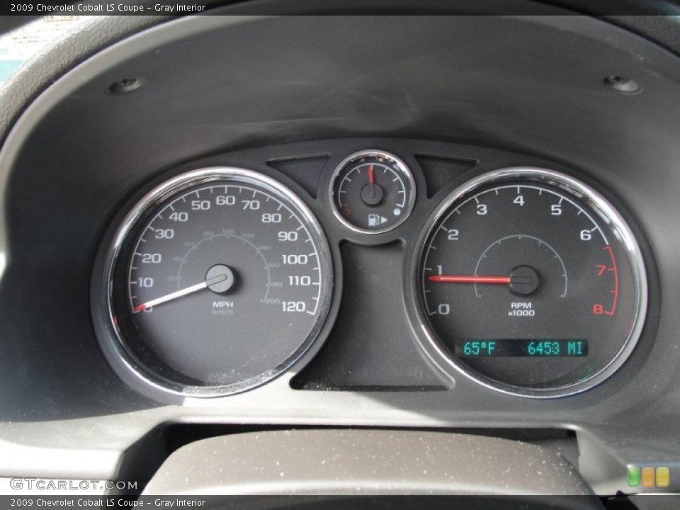 Gray Interior Gauges for the 2009 Chevrolet Cobalt LS Coupe #42668018