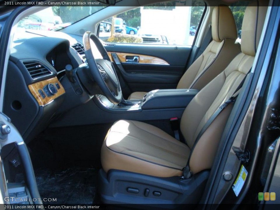 Canyon/Charcoal Black Interior Photo for the 2011 Lincoln MKX FWD #42669594