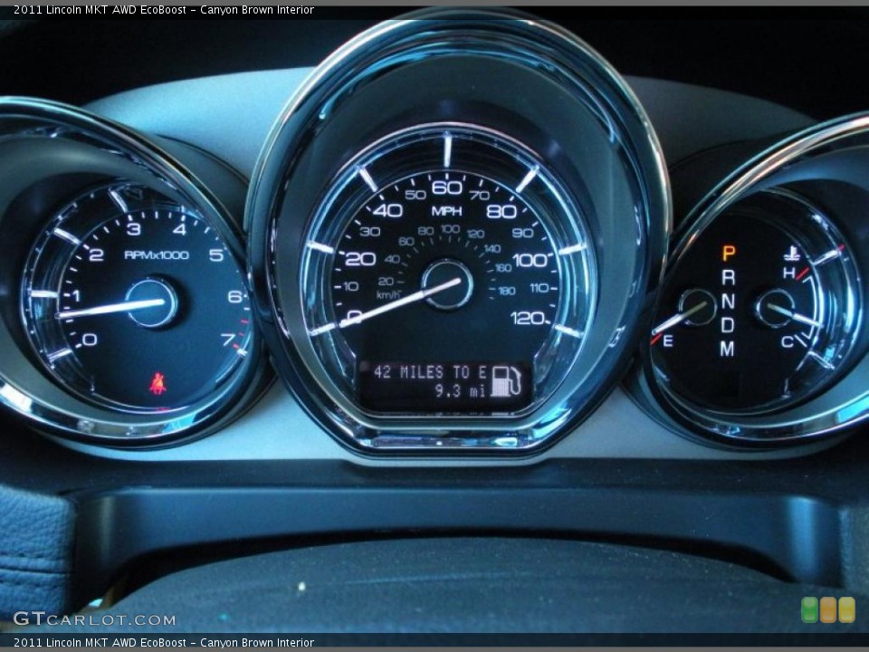 Canyon Brown Interior Gauges for the 2011 Lincoln MKT AWD EcoBoost #42670069