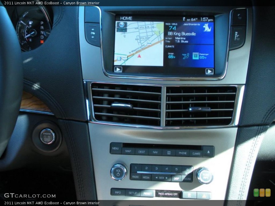 Canyon Brown Interior Navigation for the 2011 Lincoln MKT AWD EcoBoost #42670086