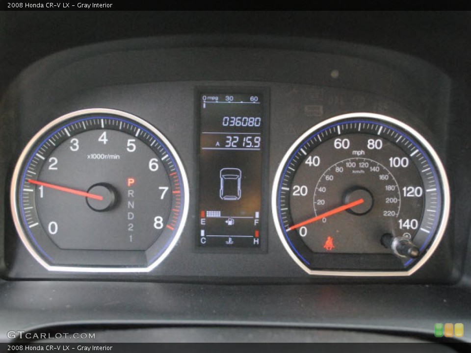 Gray Interior Gauges for the 2008 Honda CR-V LX #42674926