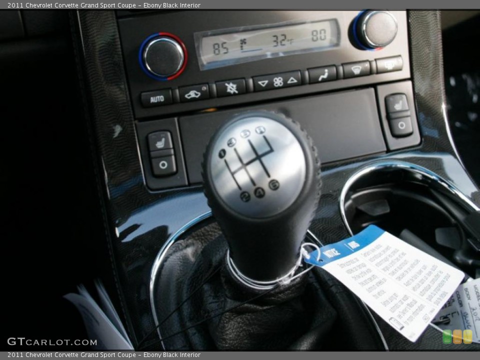 Ebony Black Interior Transmission for the 2011 Chevrolet Corvette Grand Sport Coupe #42676622
