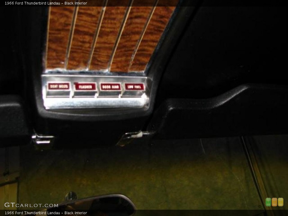 Black Interior Controls for the 1966 Ford Thunderbird Landau #42677848
