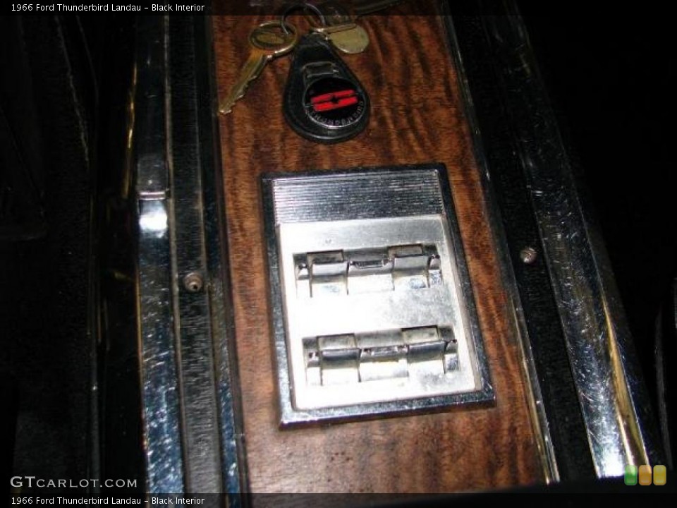 Black Interior Controls for the 1966 Ford Thunderbird Landau #42677852