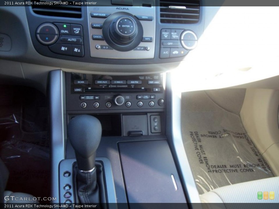 Taupe Interior Controls for the 2011 Acura RDX Technology SH-AWD #42678889